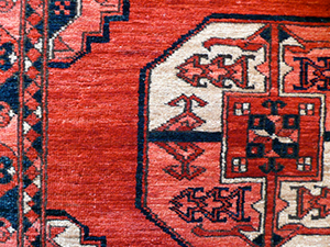 detail of Hazara rug