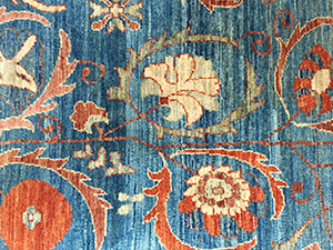 detail of faryab rug
