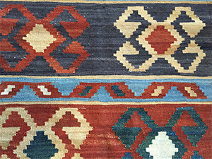 detail of mogoli kilim